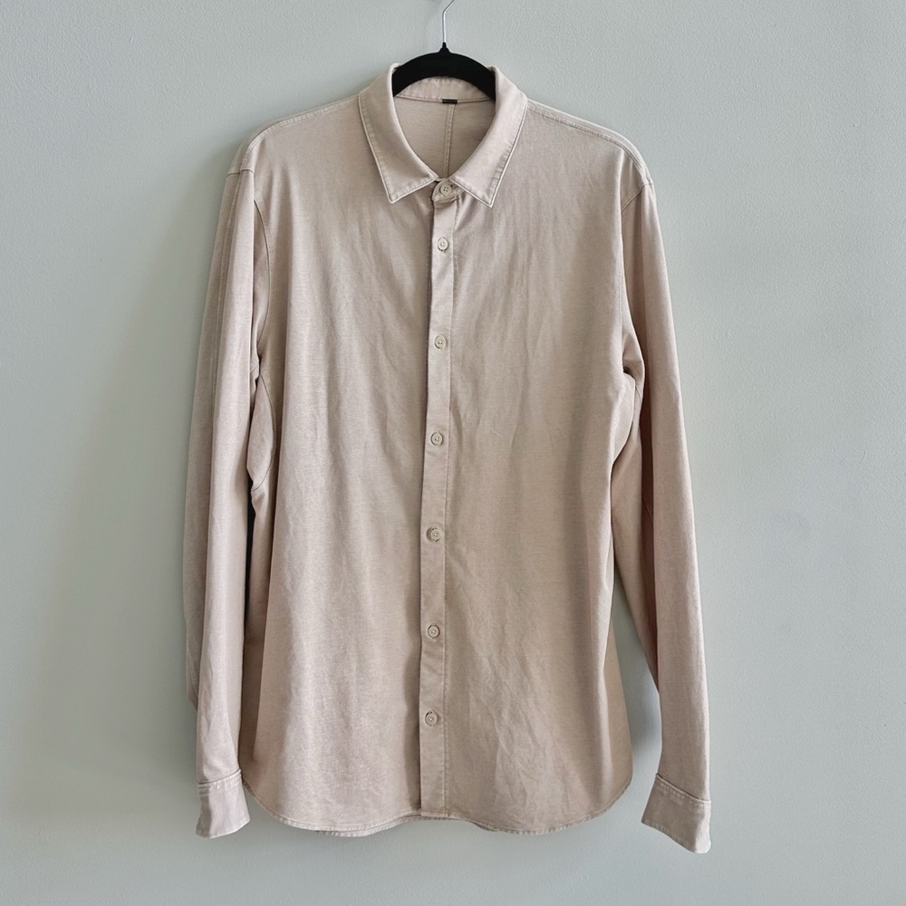 Lululemon Commission Long Sleeve Shirt in Terracotta Size M